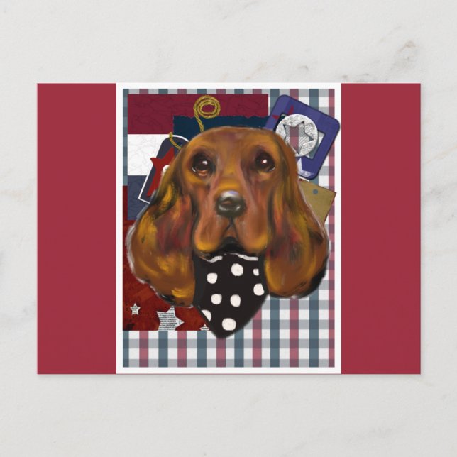 IRISK SETTER VYKORT (Framsida)