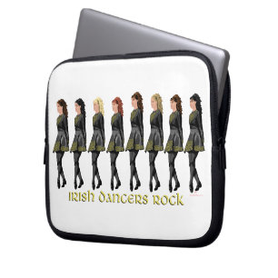 Iriska dansare rockar laptop fodral
