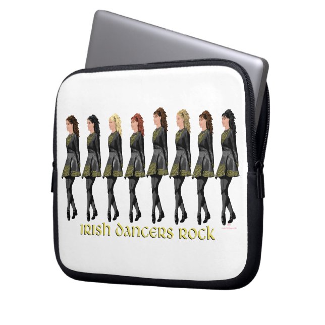 Iriska dansare rockar laptop fodral (Framsidan Vänster)