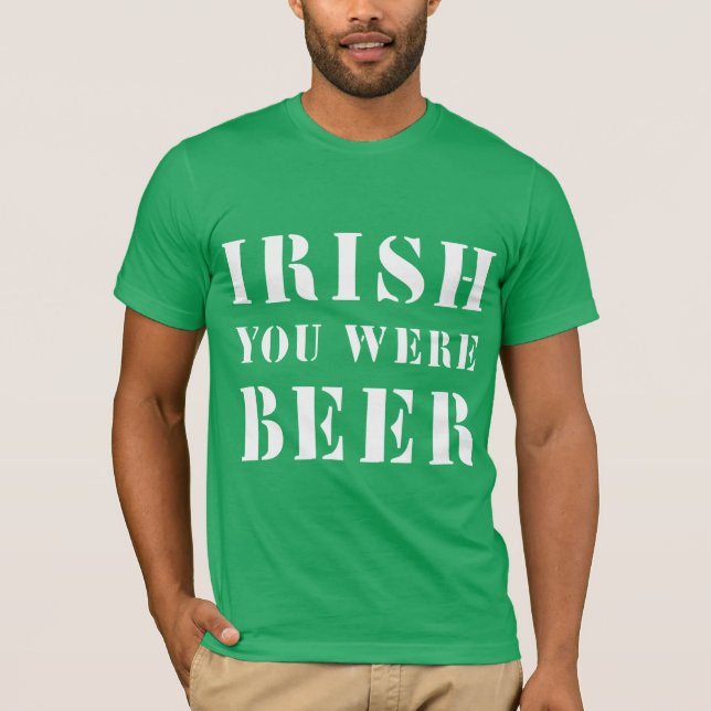 Iriska du var öl - St patricks day T Shirt (Framsida)
