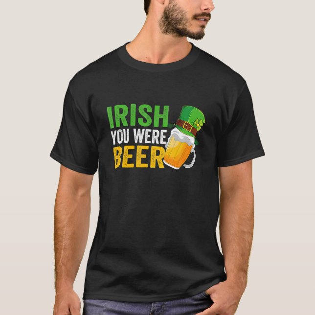 Iriska du var på Sankt Patrick Day-dricksdagen T Shirt (Framsida)