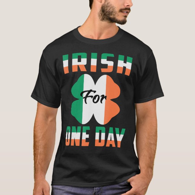 Iriska för en dags-snåla St patrick's day 1 T Shirt (Framsida)
