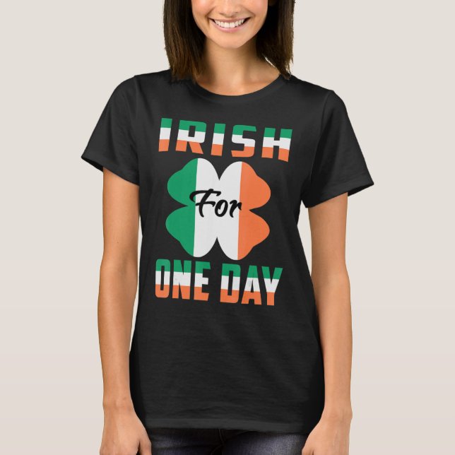 Iriska för en dags-snåla St patrick's day 1 T Shirt (Framsida)