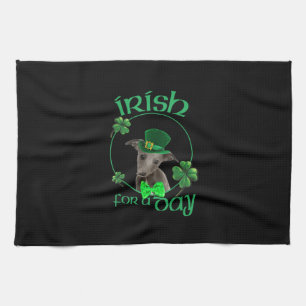 Iriska för en dagsplagg Lucky Dog in Patrick Day T Kökshandduk