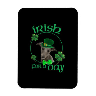 Iriska för en dagsplagg Lucky Hund på Patrick Day Magnet