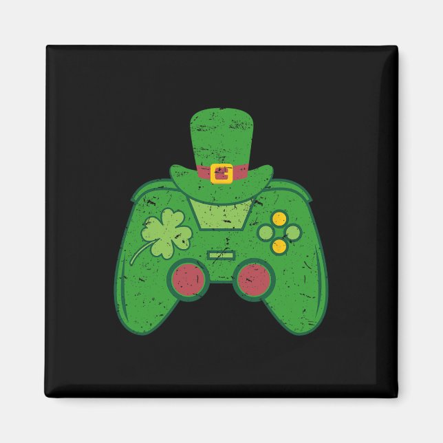 Iriska Gamerpojkar TV-spelskontroll St Patricks Magnet (Framsidan)