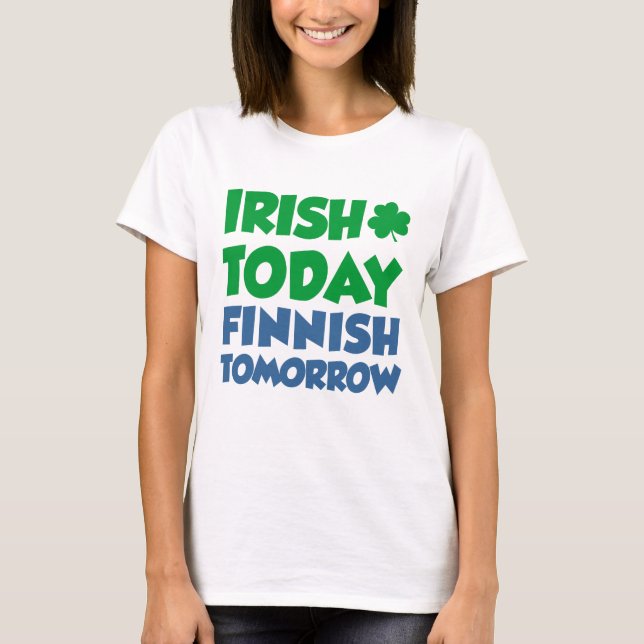 Iriska i Finland i morgon T-shirt (Framsida)