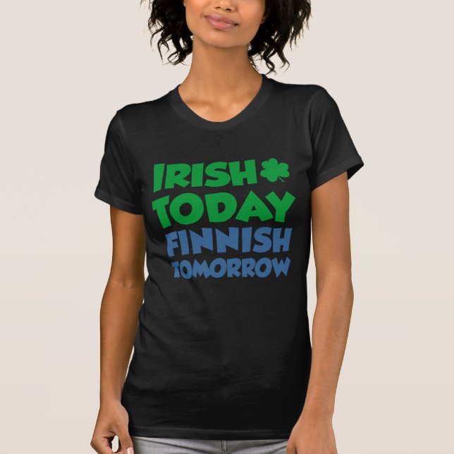 Iriska i Finland i morgon T-shirt (Framsida)