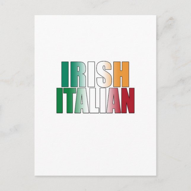 Iriska italienska vykort (Framsida)