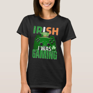 Iriska jag spelade St Patrick's Day Video Game Con T Shirt
