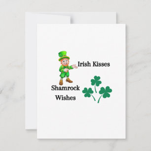 Iriska kyssar, Shamrock-önskningar på en Julkort