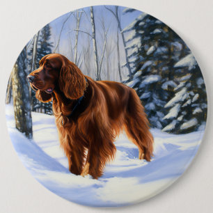 Iriska Setter Låt det snöa jul Knapp