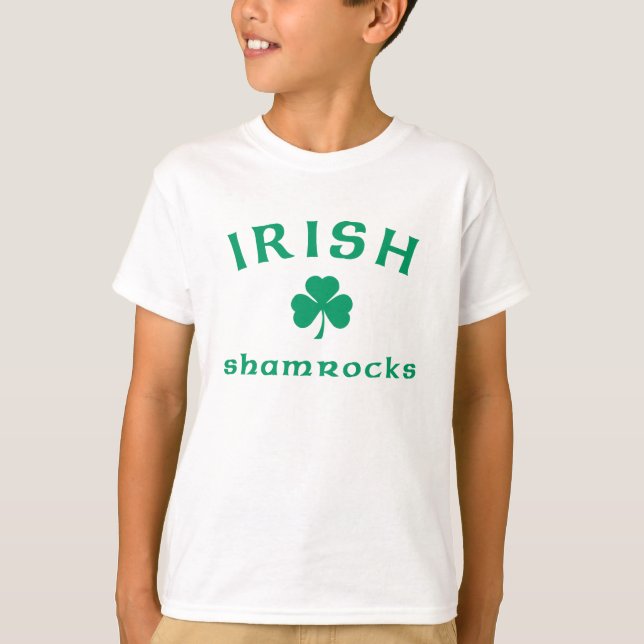 Iriska Shamrocks Tee Shirt (Framsida)