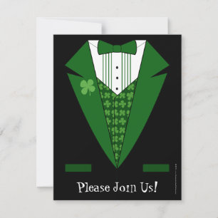Iriska Smoking St. Patrick's Day Festinladningar Inbjudningar