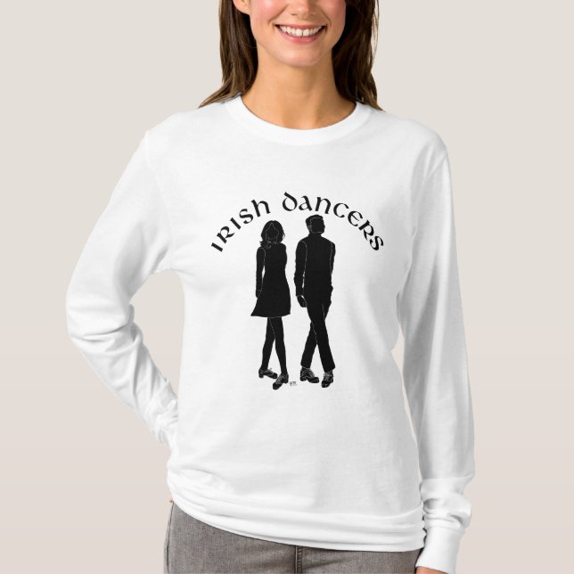 Iriska stegdansare i silhuett t shirt (Framsida)