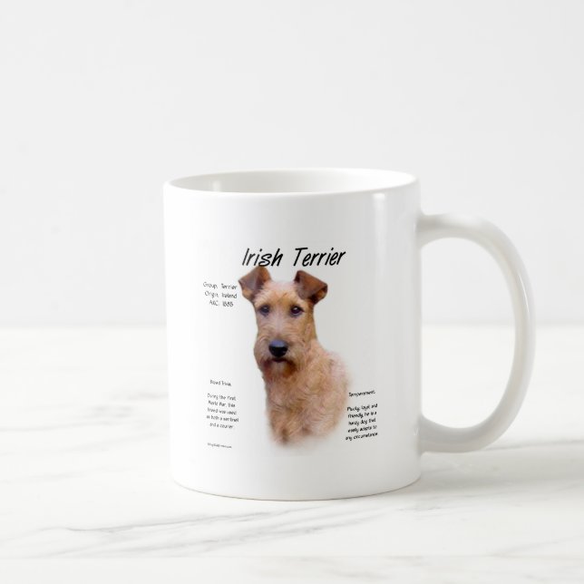 Iriska terriärhistorikdesign kaffemugg (Höger)