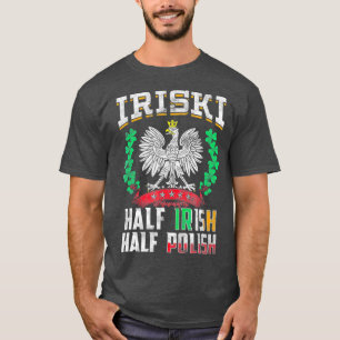 Iriski HalIrish Halpolsk Shamrocks T Shirt