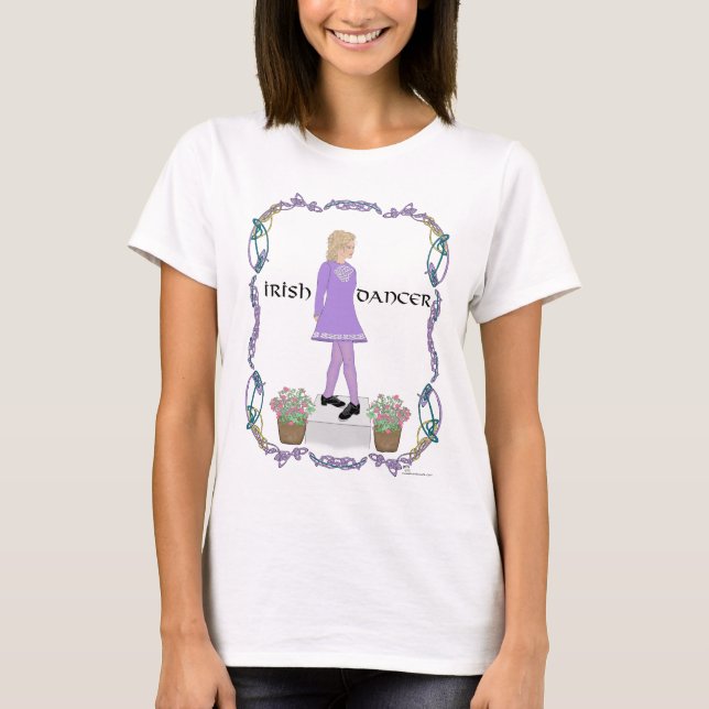 Iriskt stegdansare på Feis T Shirt (Framsida)