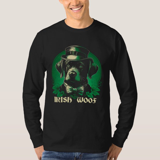 Iriskt Voff  S:t Patricks Hund  Grafik T Shirt (Framsida)