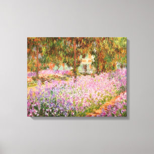 Irismen i Garden av Monet Canvastryck