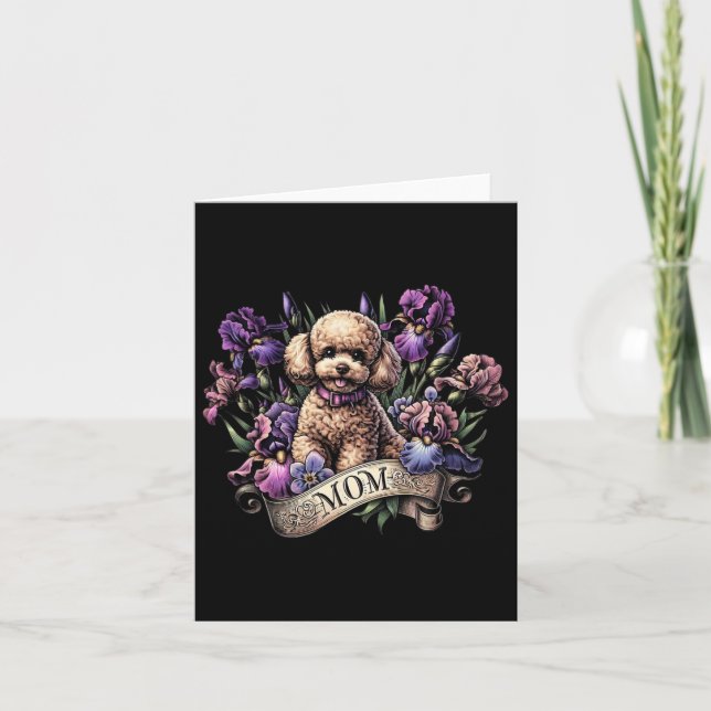 Irismen leksak Pudel Mamma Mors dag Kort (Framsida)
