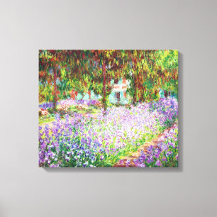 Irismer i Monets Garden Claude Monet Canvastryck