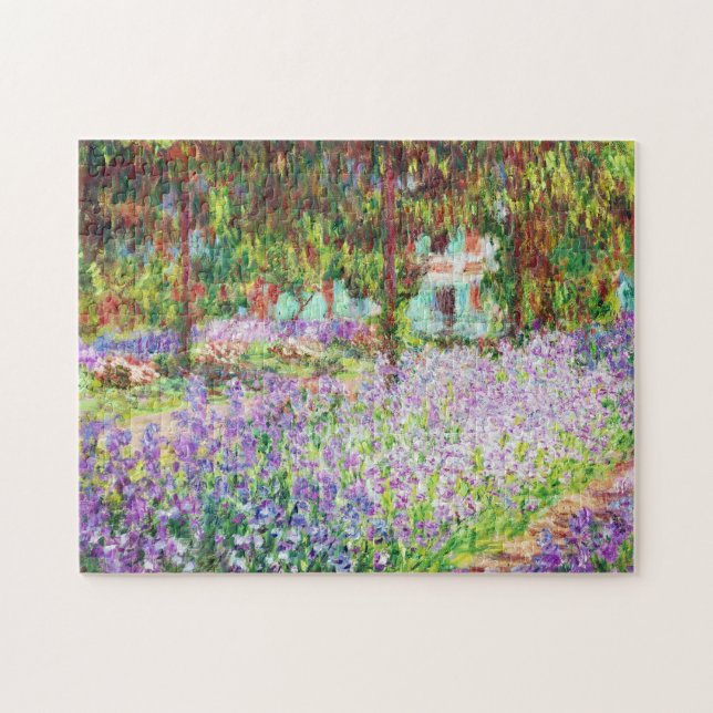 Irismer i Monets Garden Claude Monet Pussel (Horisontell)