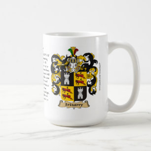 Irizarry, ursprung, det menande och vapenskölden kaffemugg