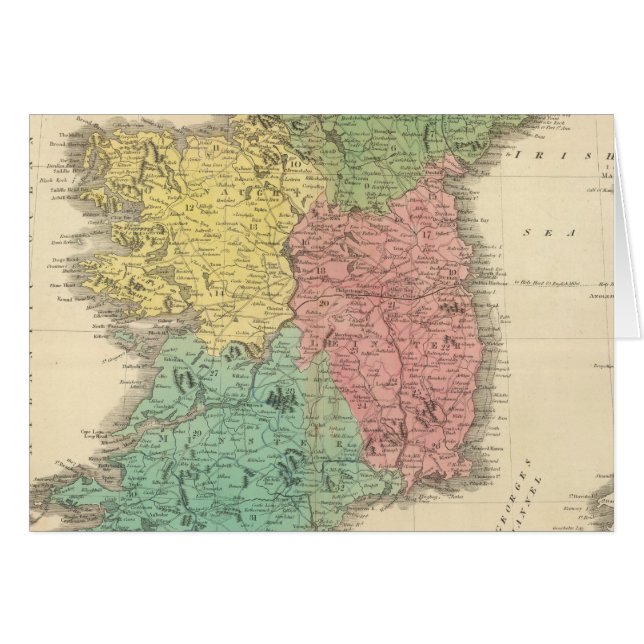 Irland 16 hälsningskort (Framsidan Horizontal)