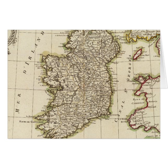 Irland 3 hälsningskort (Framsidan Horizontal)