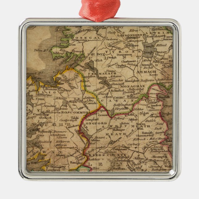 Irland 4 julgransprydnad metall (Framsidan)