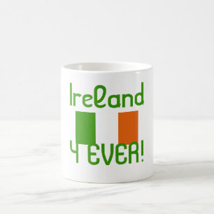 Irland 4 någonsin/flagga kaffemugg