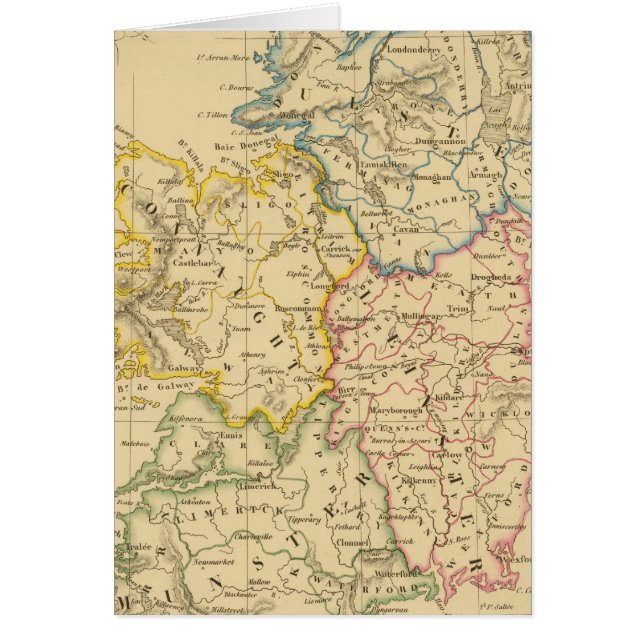 Irland 5 hälsningskort (Framsidan)