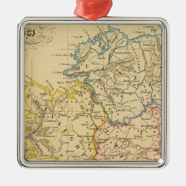 Irland 5 julgransprydnad metall (Framsidan)