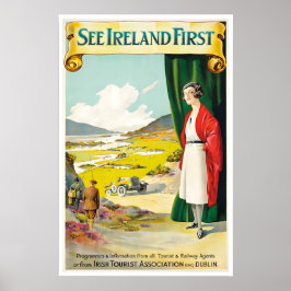 Irland Affisch Irisk Konst Resa Tryck