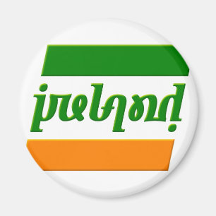 "Irland" Ambigram Magnet