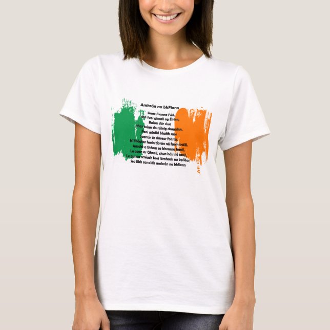Irland - Amhrán na bhFiann Tee (Framsida)