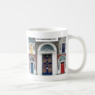 Irland - antika Dublin dörrar Kaffemugg