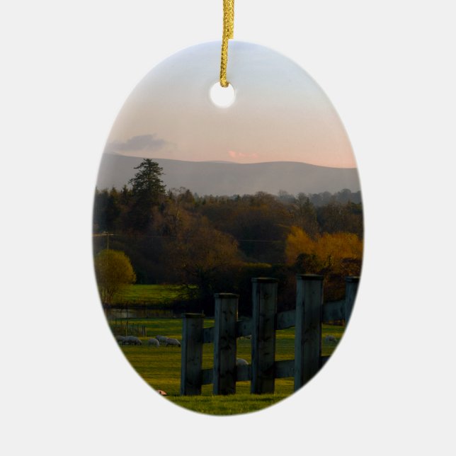 Irland är vackert julgransprydnad keramik (Framsidan)