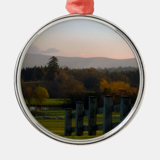 Irland är vackert julgransprydnad metall (Framsidan)