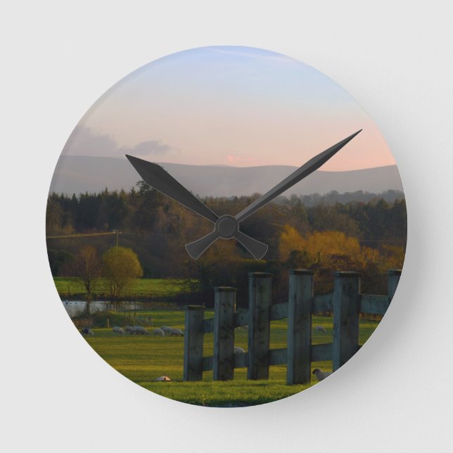 Irland är vackert rund klocka (Framsida)