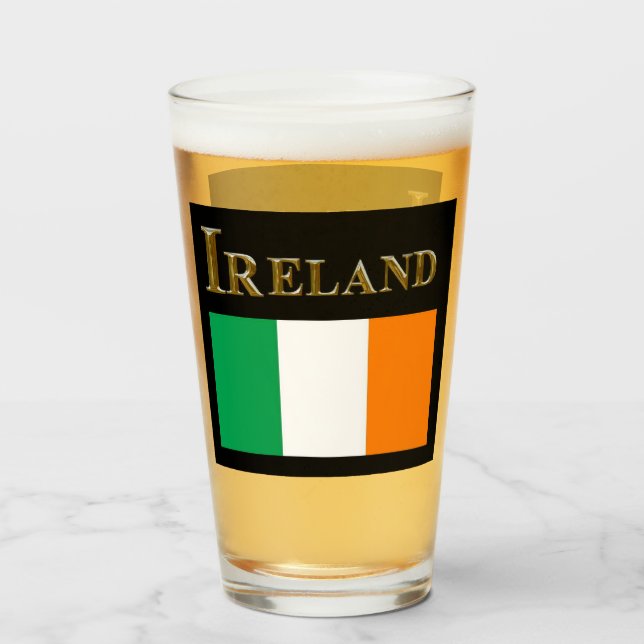 IRLAND BEER GLASS GLASKOPP (Framsida fylld)