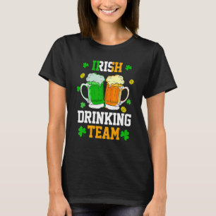 Irland Beer Irish Drinking Team Shamrock St Patri T Shirt