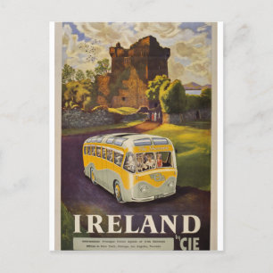 Irland bussresor med CIE vintage irländska resor  Helg Vykort