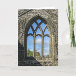 Irland | Claregalway Franciskanerklostret Fönster Kort