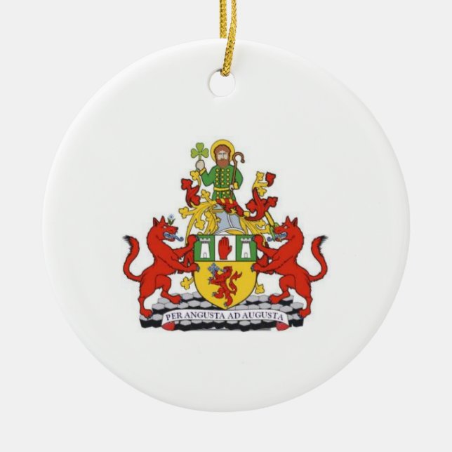Irland County Antrim Ceramic jul Ornament (Framsidan)