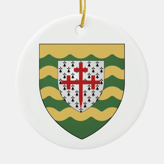 Irland County Donegal Ceramic jul Ornament (Framsidan)