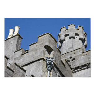 Irland, County Kilkenny, medeltida slott. Fototryck