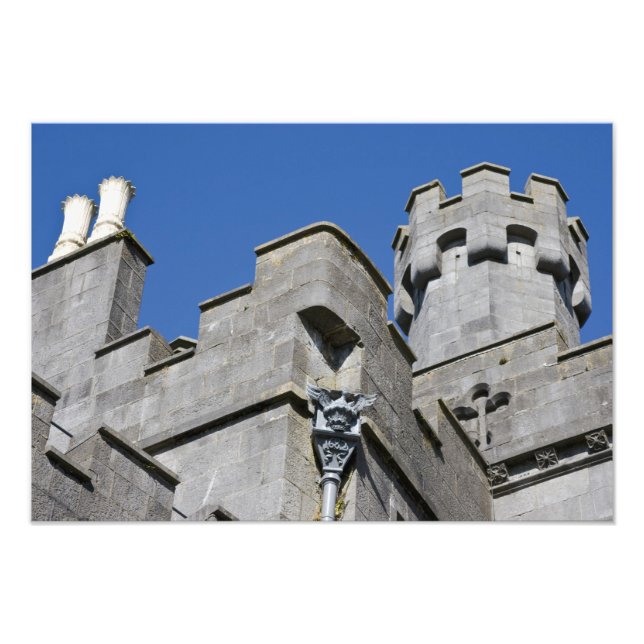Irland, County Kilkenny, medeltida slott. Fototryck (Framsidan)