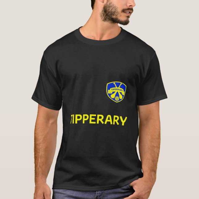Irland County Tipperary Football and Hurling T Shirt (Framsida)